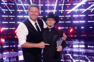 Bryce Leatherwood and blake Shelton