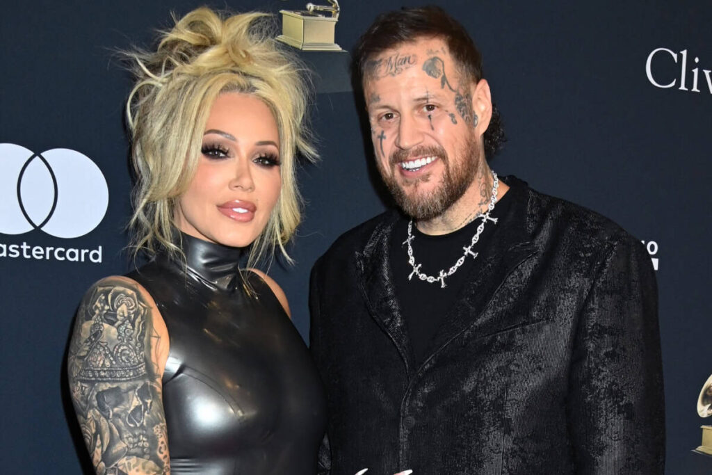 Jelly Roll and Bunnie Xo attending a music industry event